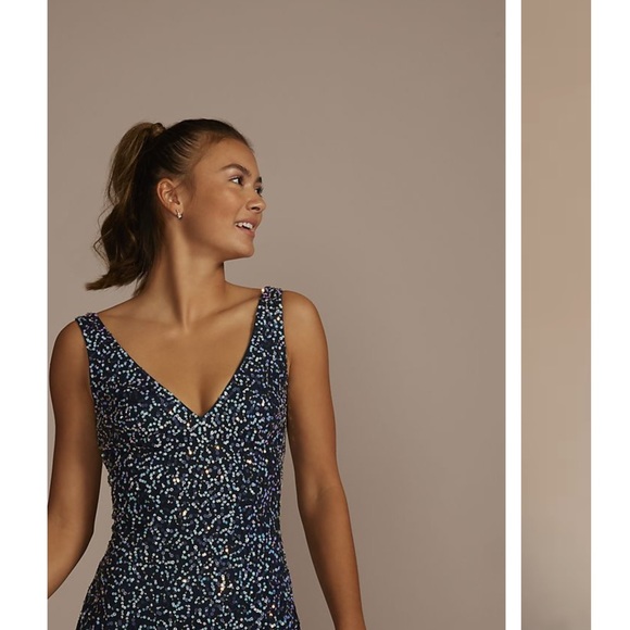 Jules and Cleo all over sequin tank sheath dress - Picture 3 of 7